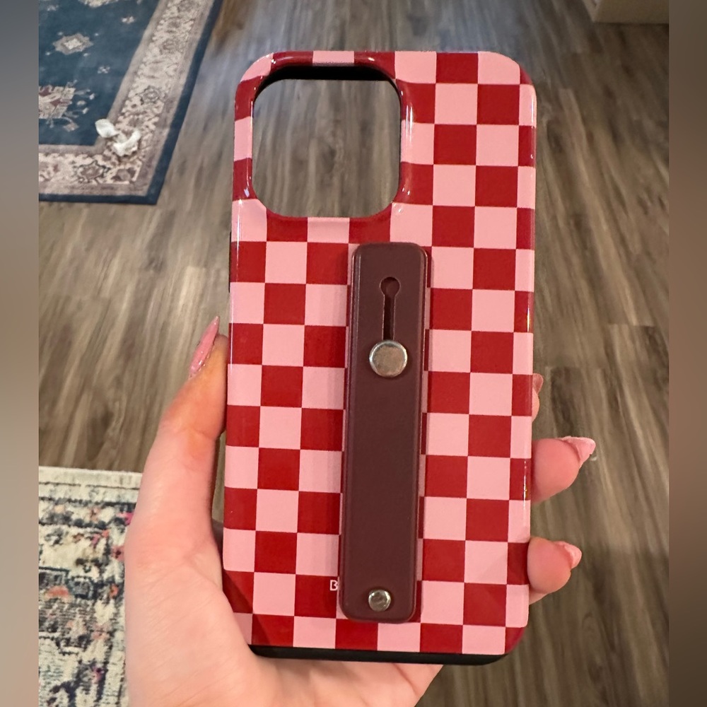 Burga checkered iPhone 14 pro max phone case